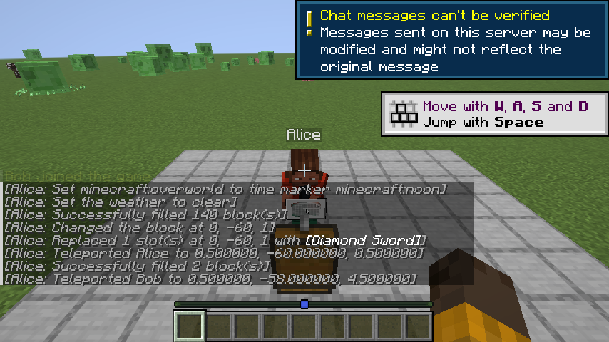 And two NeoForge players on the same kind of server.